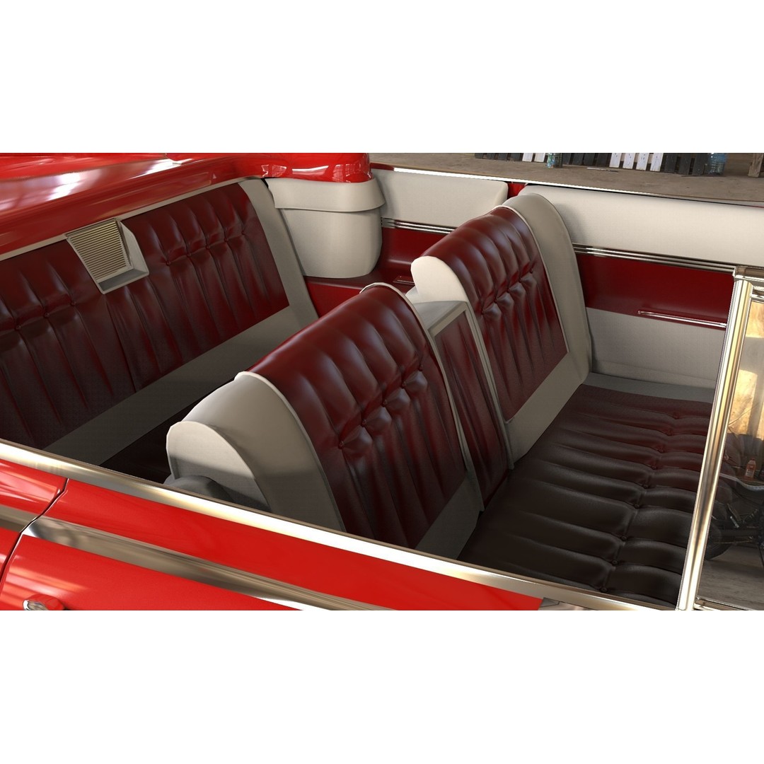 Cadillac Eldorado Biarritz 1959 3D Model – Low Poly Game Asset, FBX - View 19