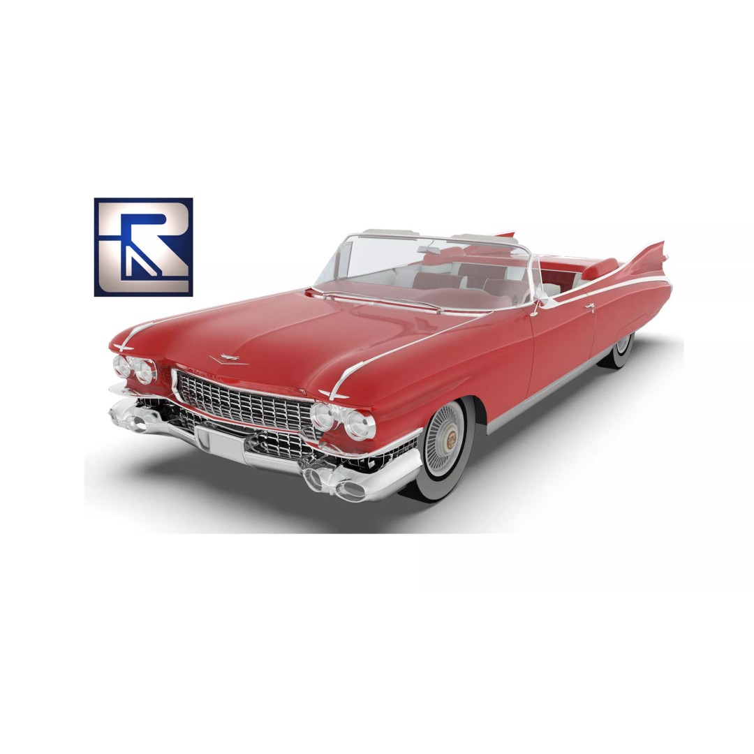 Cadillac Eldorado Biarritz 1959 3D Model – Low Poly Game Asset, FBX - View 2
