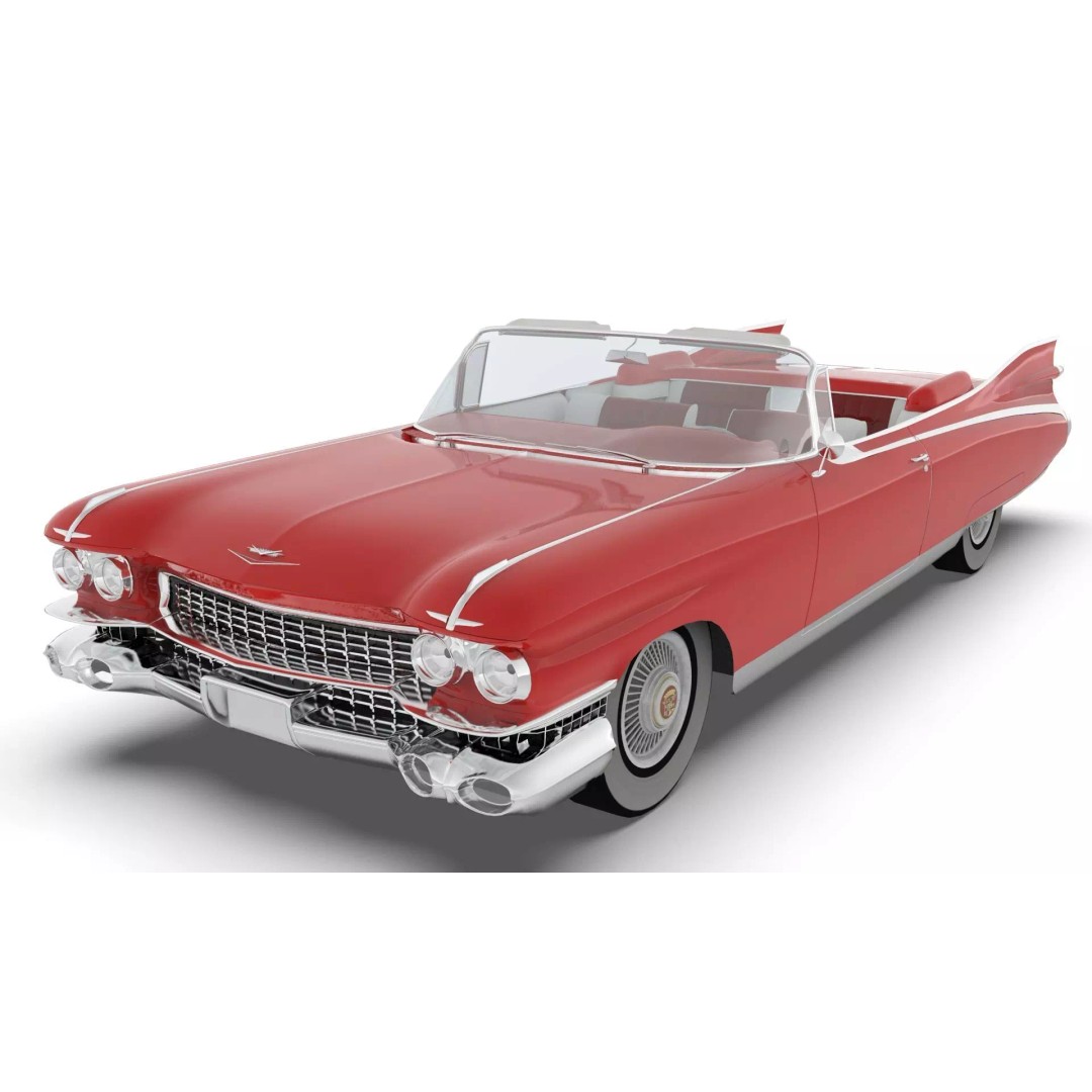 Cadillac Eldorado Biarritz 1959 3D Model – Low Poly Game Asset, FBX - View 3
