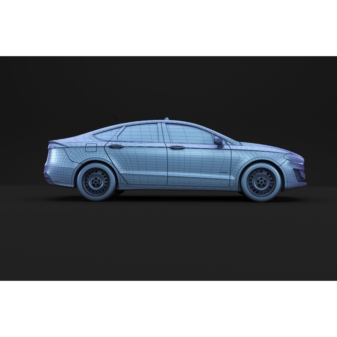 Yellow Taxi Cab 3D Model – Mid-Poly Car for Archviz, FBX, Blender