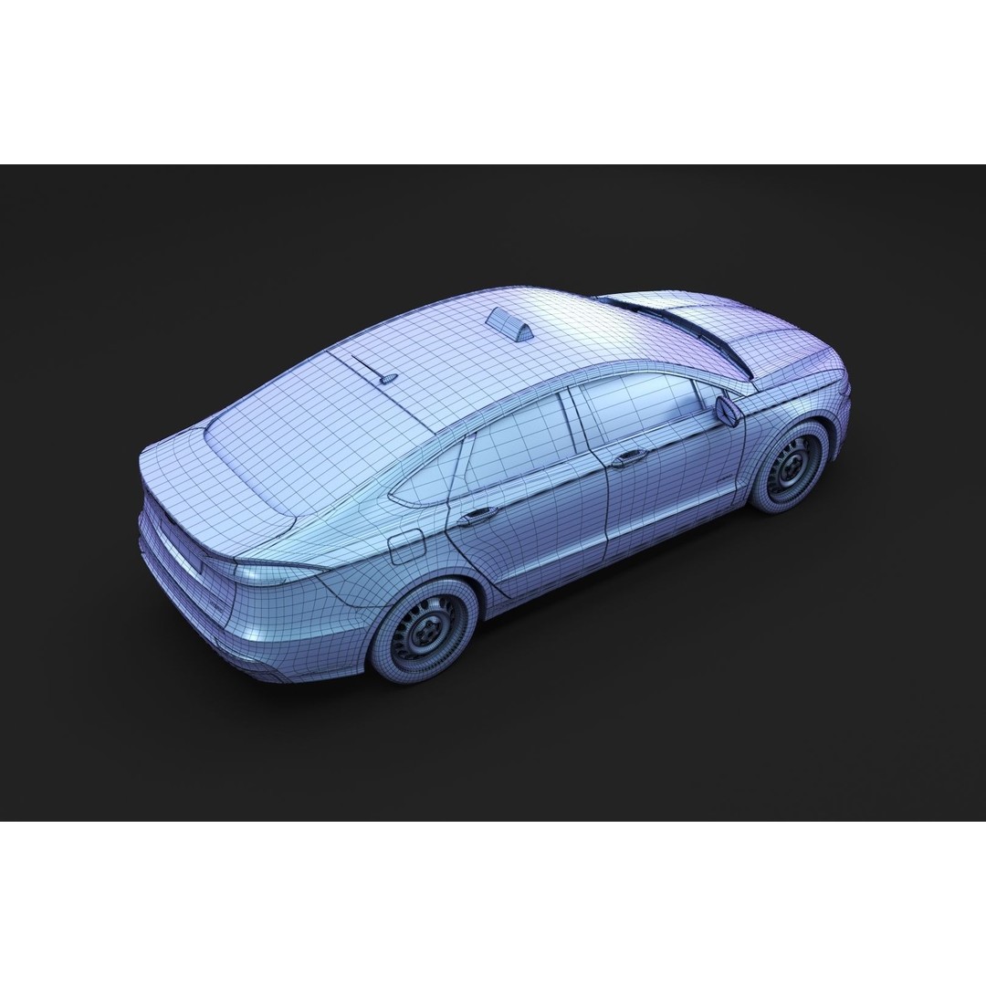 Yellow Taxi Cab 3D Model – Mid-Poly Car for Archviz, FBX, Blender - View 15