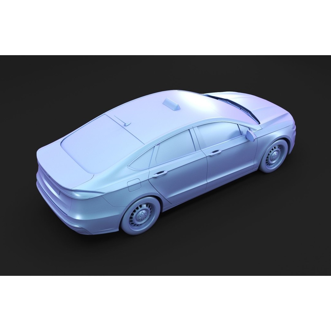 Yellow Taxi Cab 3D Model – Mid-Poly Car for Archviz, FBX, Blender - View 8