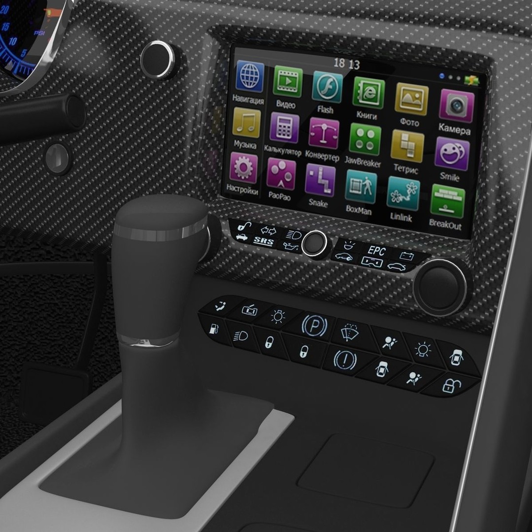 Sports Car 3D Model – High-Quality Generic Vehicle with Detailed Interior