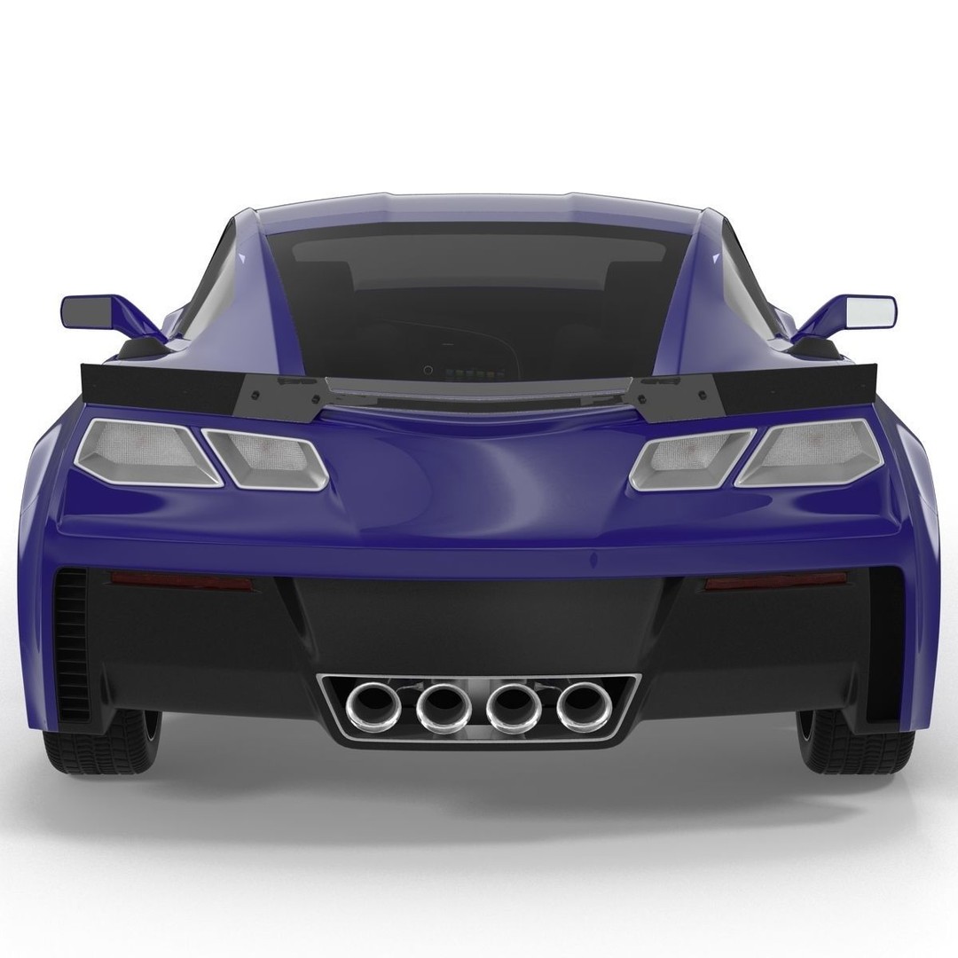 Sports Car 3D Model – High-Quality Generic Vehicle with Detailed Interior - View 24