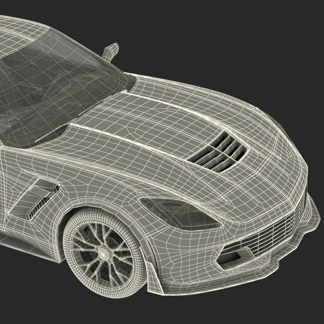 Sports Car 3D Model – High-Quality Generic Vehicle with Detailed Interior - View 29