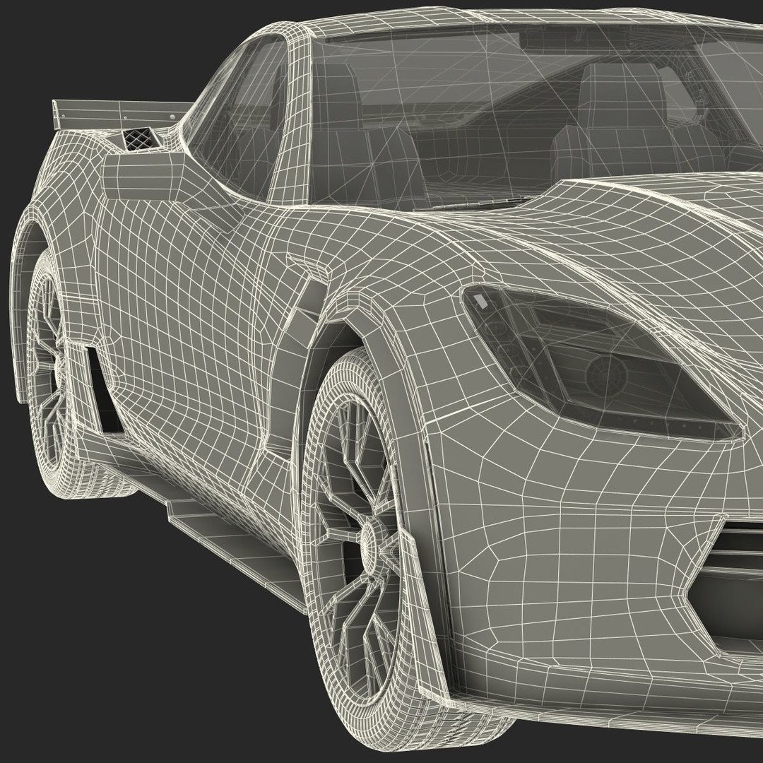 Sports Car 3D Model – High-Quality Generic Vehicle with Detailed Interior - View 31