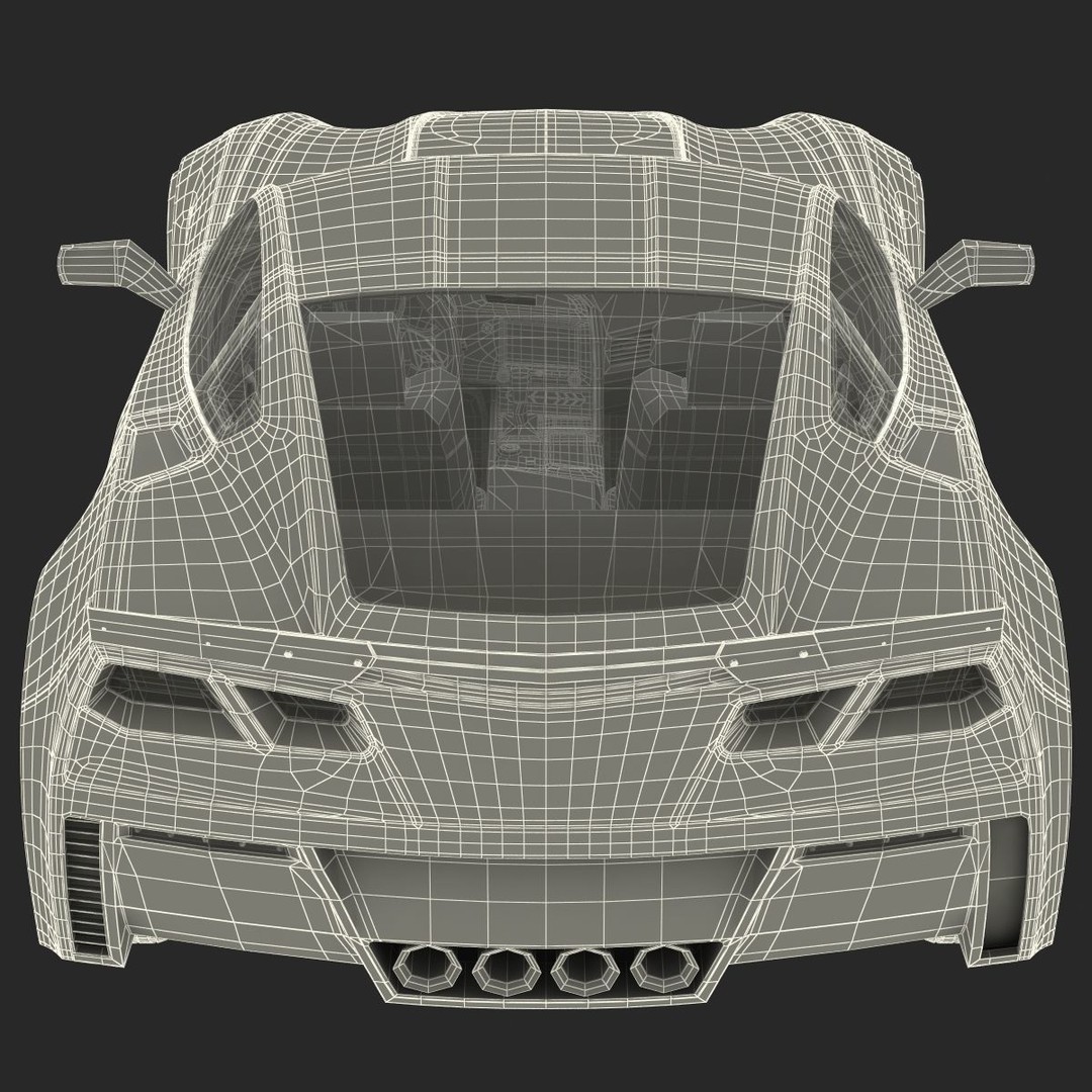 Sports Car 3D Model – High-Quality Generic Vehicle with Detailed Interior - View 35