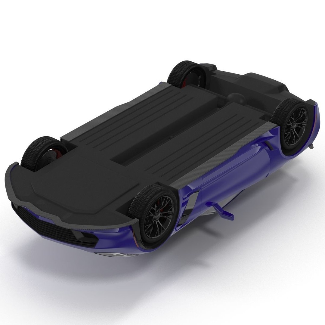 Sports Car 3D Model – High-Quality Generic Vehicle with Detailed Interior - View 36