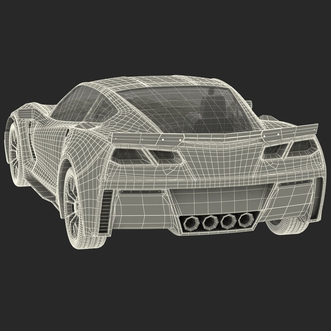 Sports Car 3D Model – High-Quality Generic Vehicle with Detailed Interior - View 37