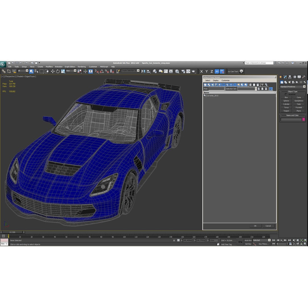 Sports Car 3D Model – High-Quality Generic Vehicle with Detailed Interior - View 4