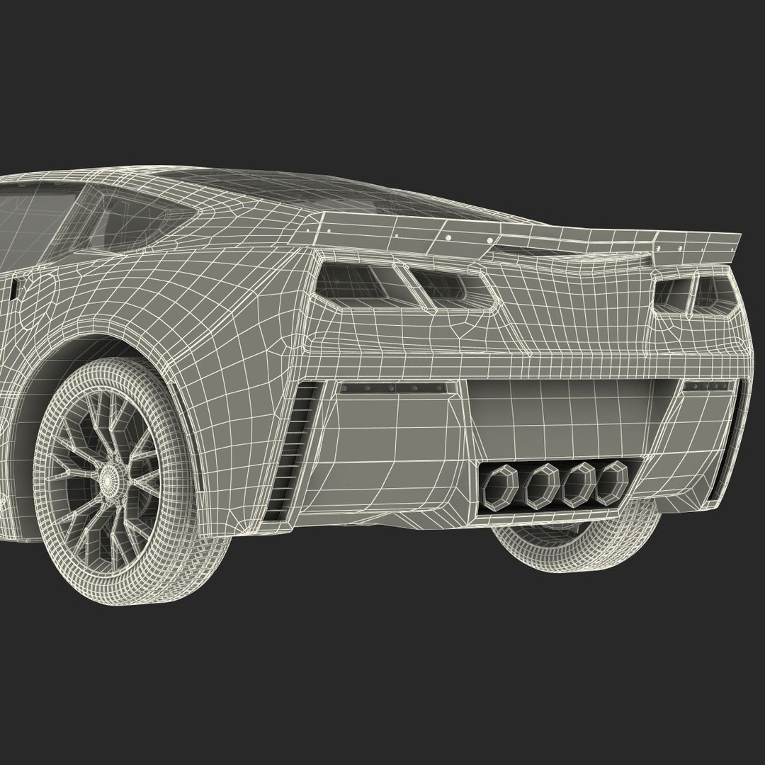 Sports Car 3D Model – High-Quality Generic Vehicle with Detailed Interior - View 43