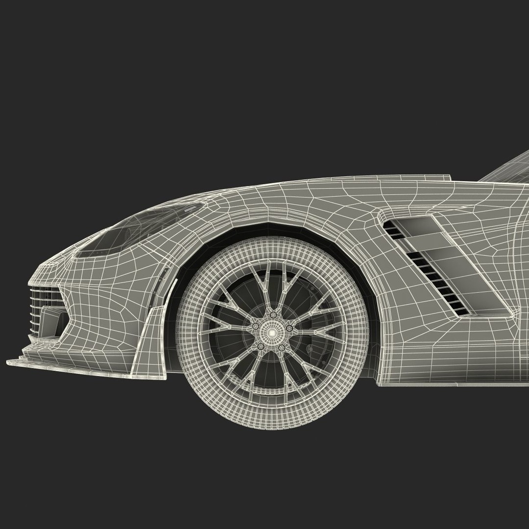 Sports Car 3D Model – High-Quality Generic Vehicle with Detailed Interior - View 47