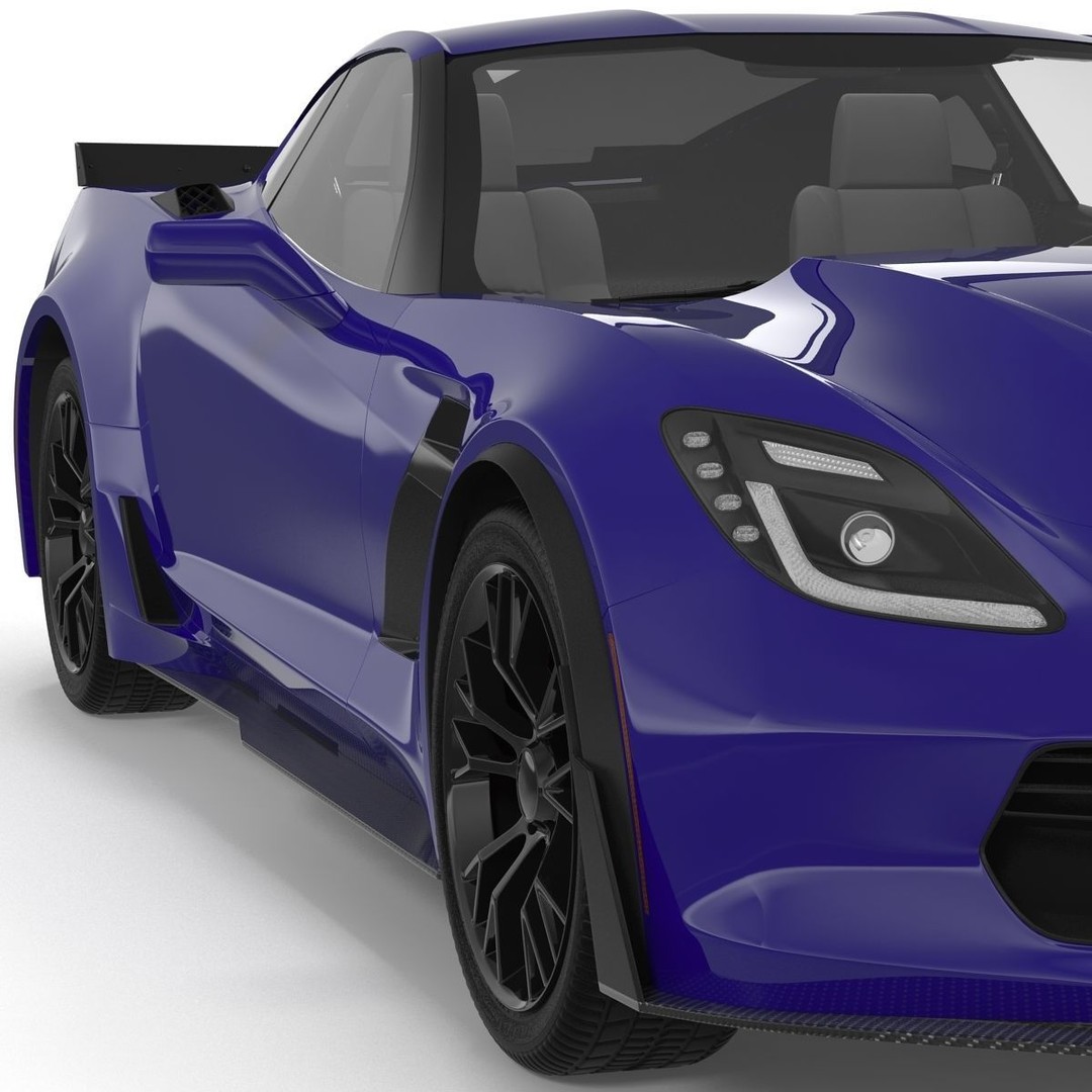 Sports Car 3D Model – High-Quality Generic Vehicle with Detailed Interior - View 48