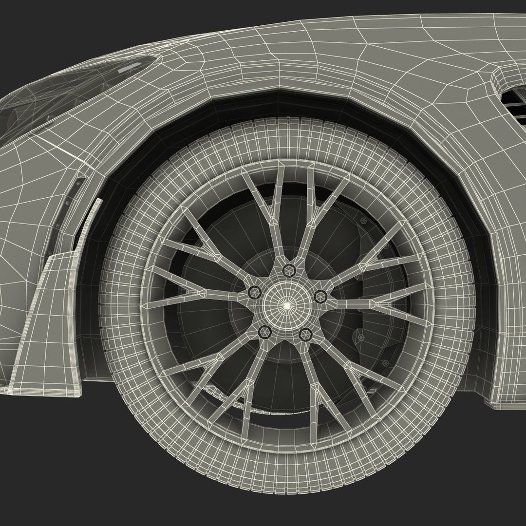 Sports Car 3D Model – High-Quality Generic Vehicle with Detailed Interior - View 53