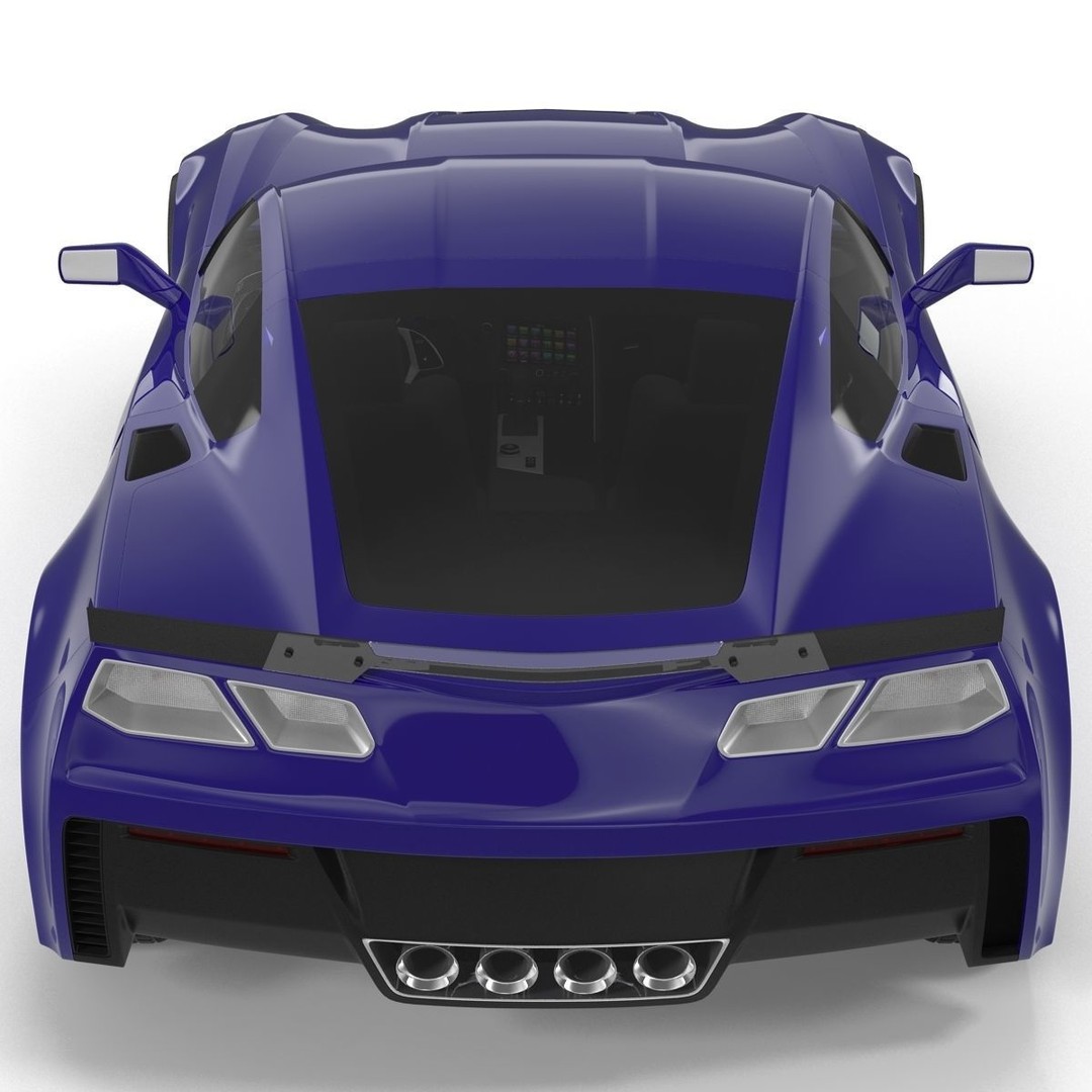 Sports Car 3D Model – High-Quality Generic Vehicle with Detailed Interior - View 54