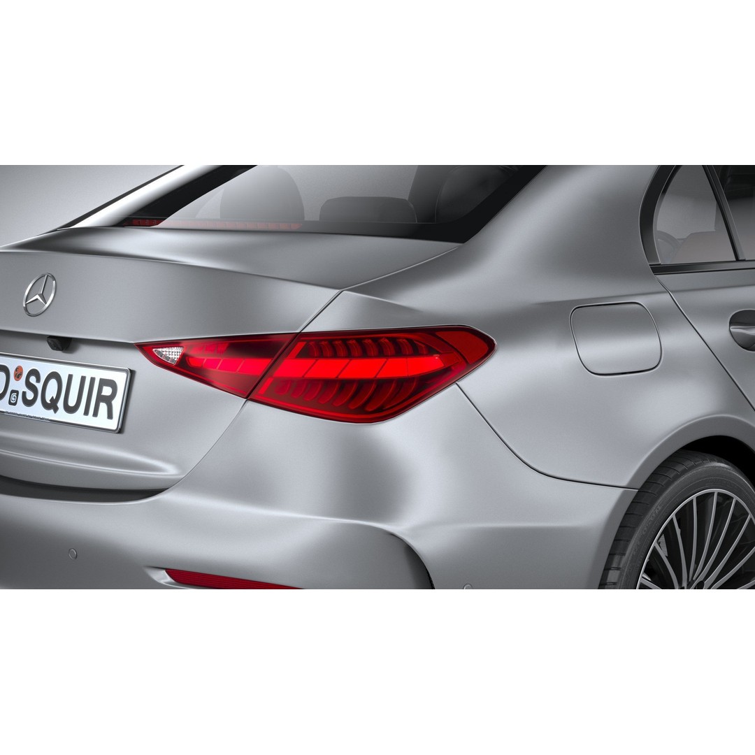 Mercedes-Benz C-Class 2022 3D Model – High Poly Car Asset, FBX, OBJ - View 20