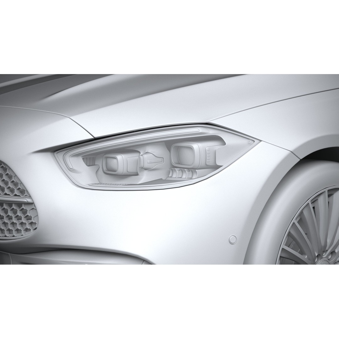 Mercedes-Benz C-Class 2022 3D Model – High Poly Car Asset, FBX, OBJ - View 25
