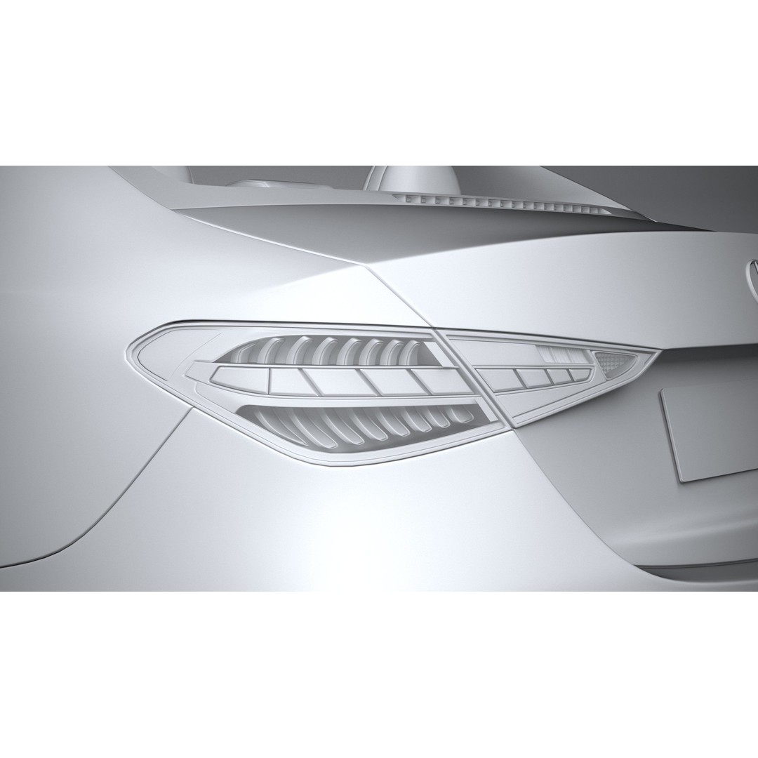 Mercedes-Benz C-Class 2022 3D Model – High Poly Car Asset, FBX, OBJ - View 26