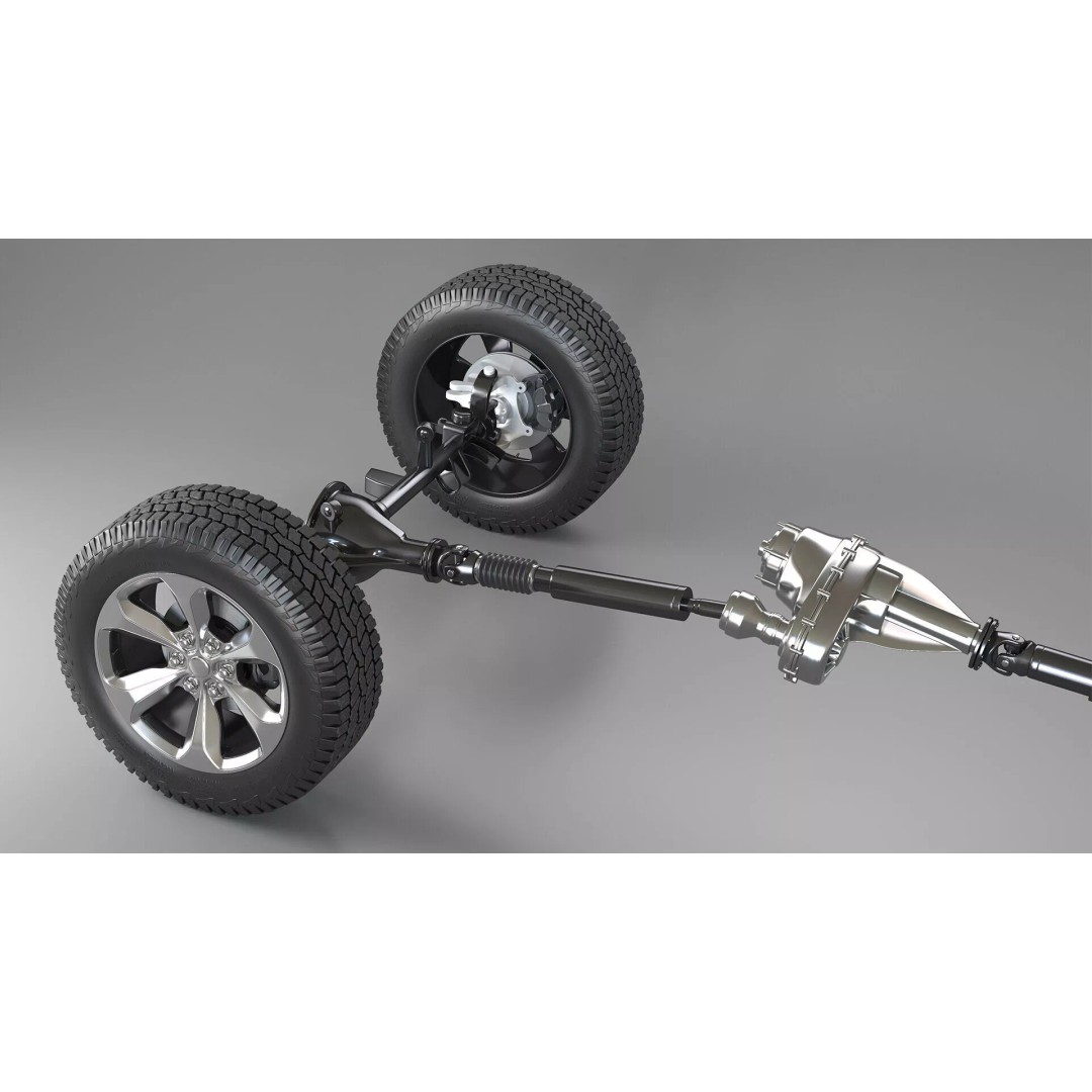 4x4 Chassis 3D Model – High Quality Polygonal Design, FBX - View 10
