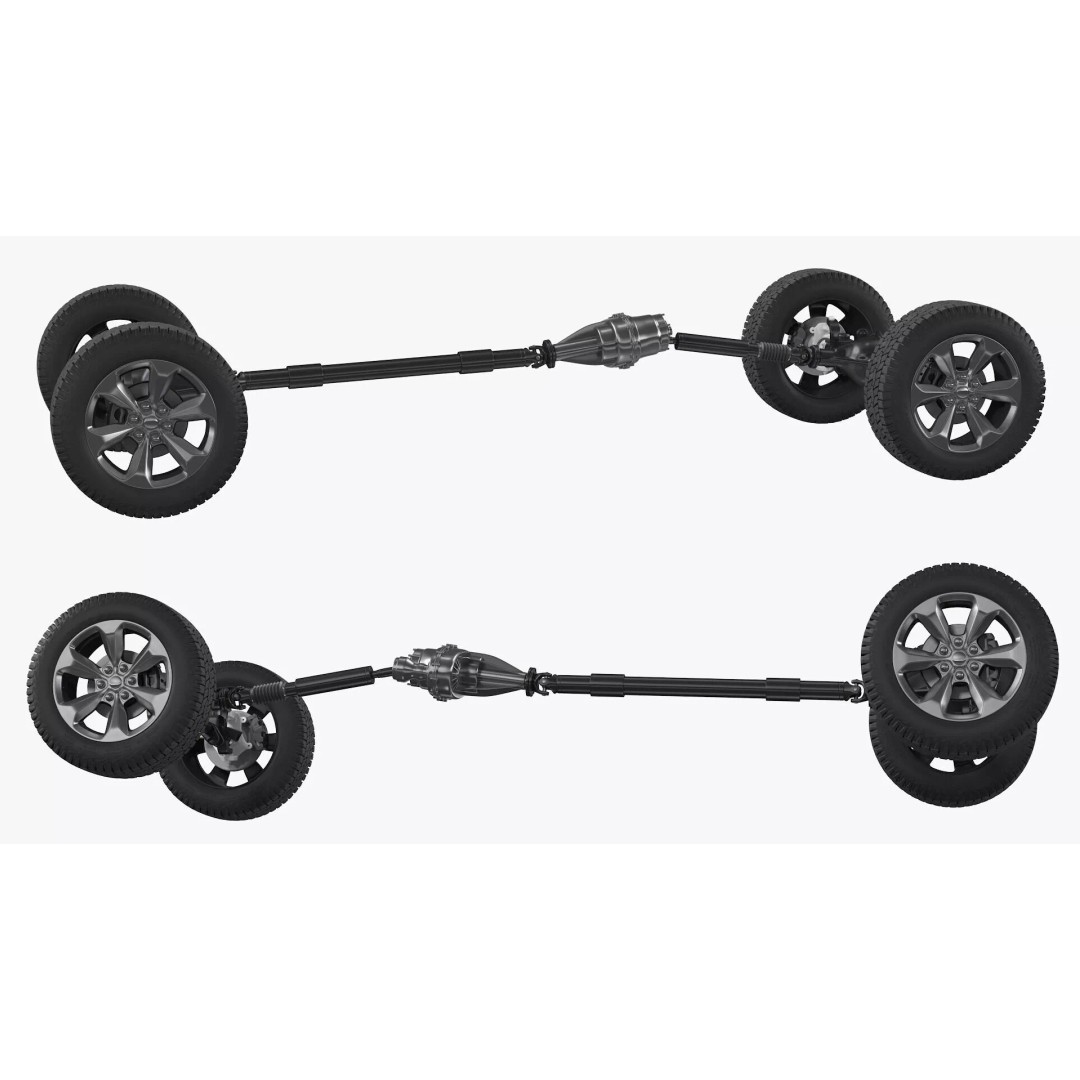 4x4 Chassis 3D Model – High Quality Polygonal Design, FBX - View 11