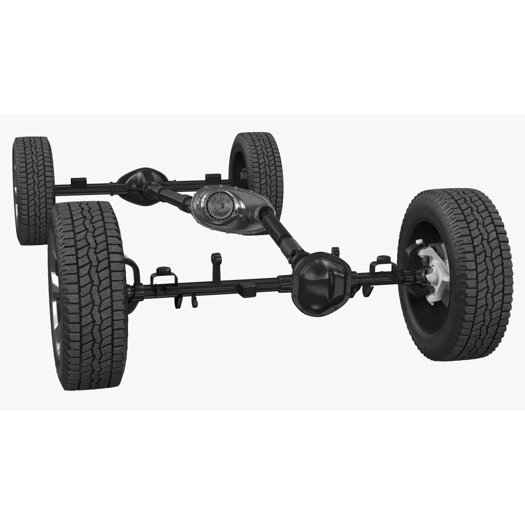 4x4 Chassis 3D Model – High Quality Polygonal Design, FBX - View 13