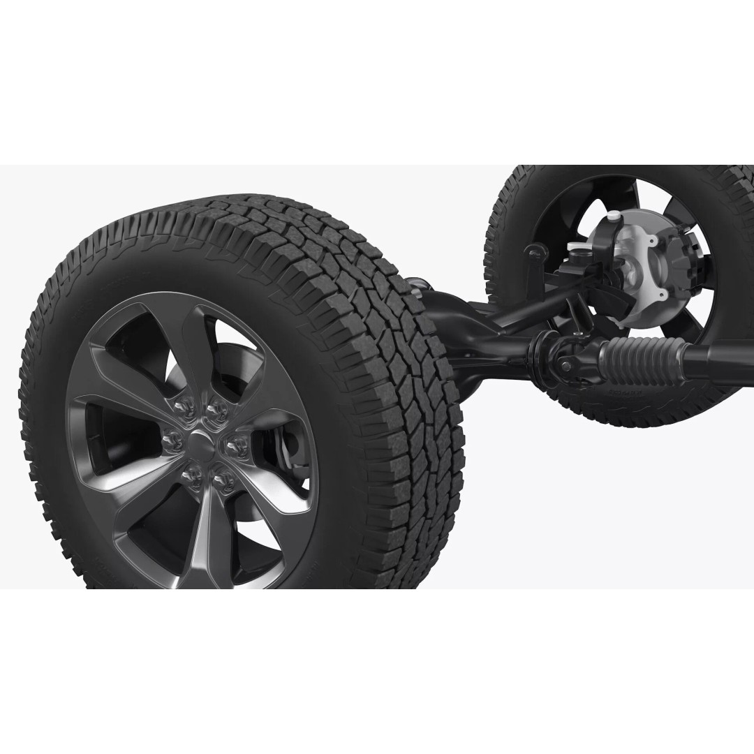 4x4 Chassis 3D Model – High Quality Polygonal Design, FBX - View 14