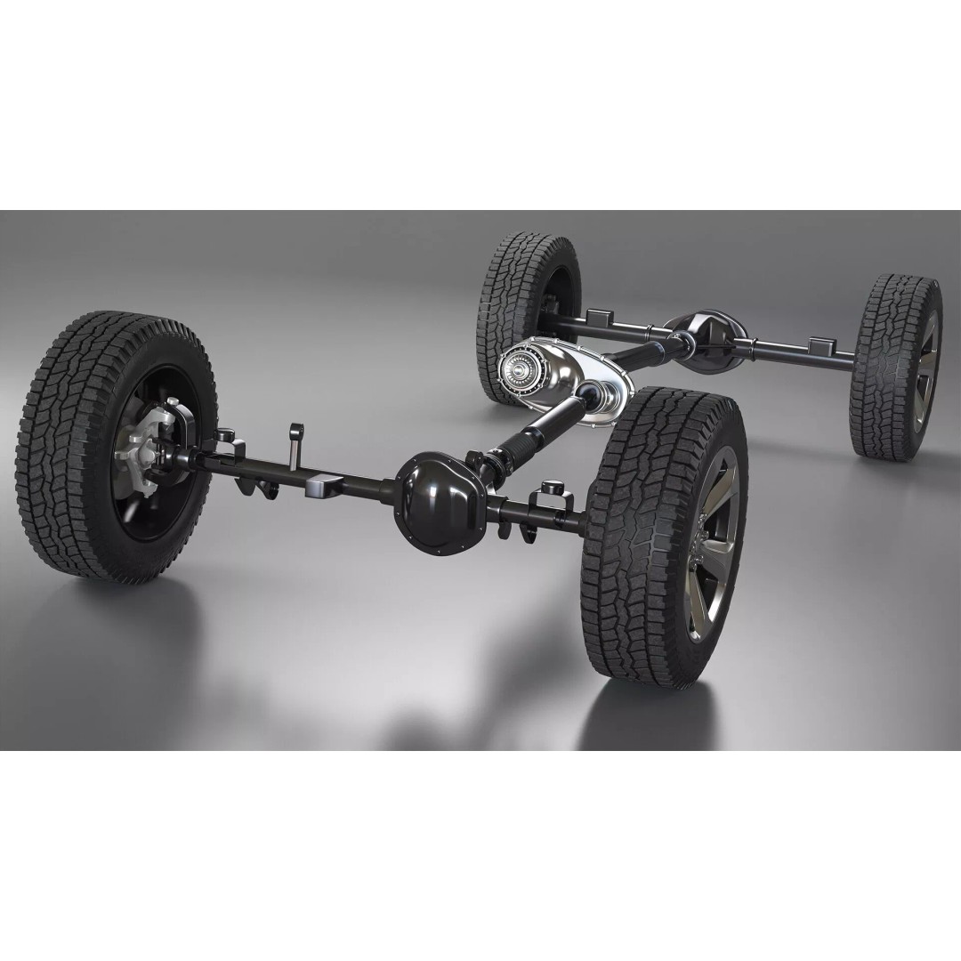 4x4 Chassis 3D Model – High Quality Polygonal Design, FBX - View 2