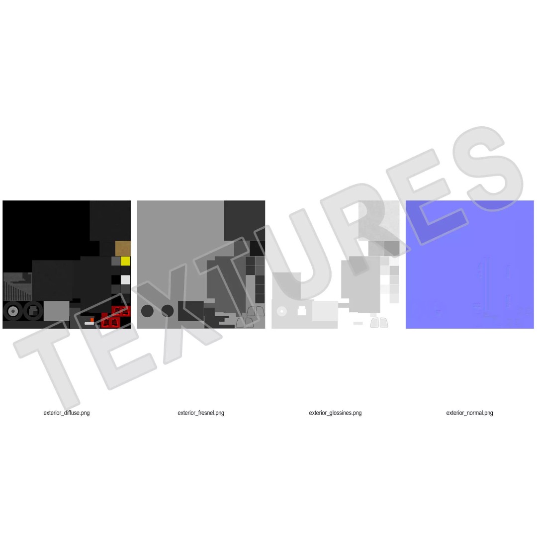 4x4 Chassis 3D Model – High Quality Polygonal Design, FBX - View 24