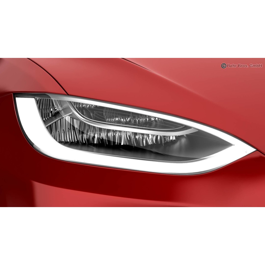 Tesla Model X 2017 3D Model – High Poly SUV with Detailed Interior, FBX, OBJ - View 11