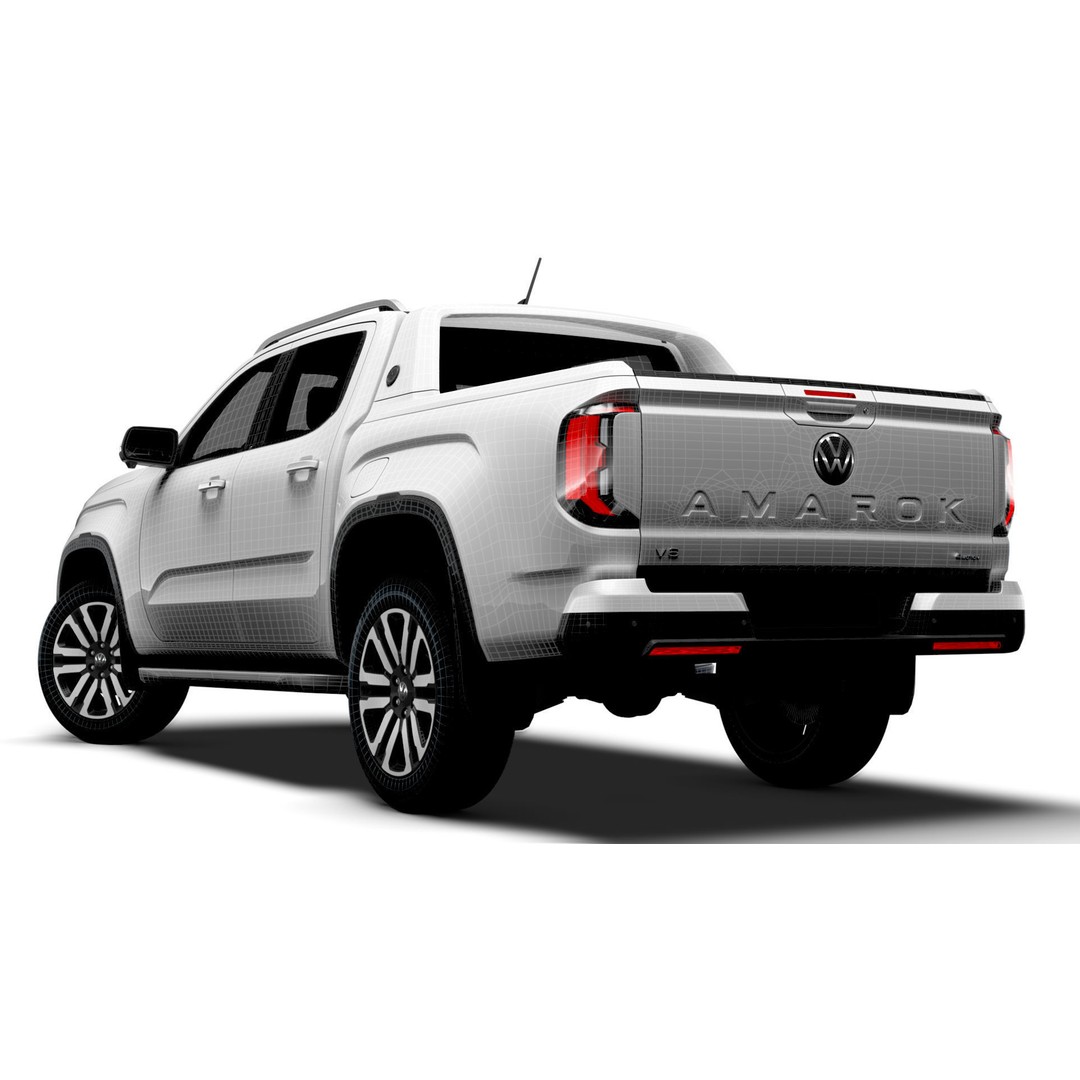 VW Amarok Aventura Edition 2025 3D Model – High Poly SUV with PBR Textures - View 18