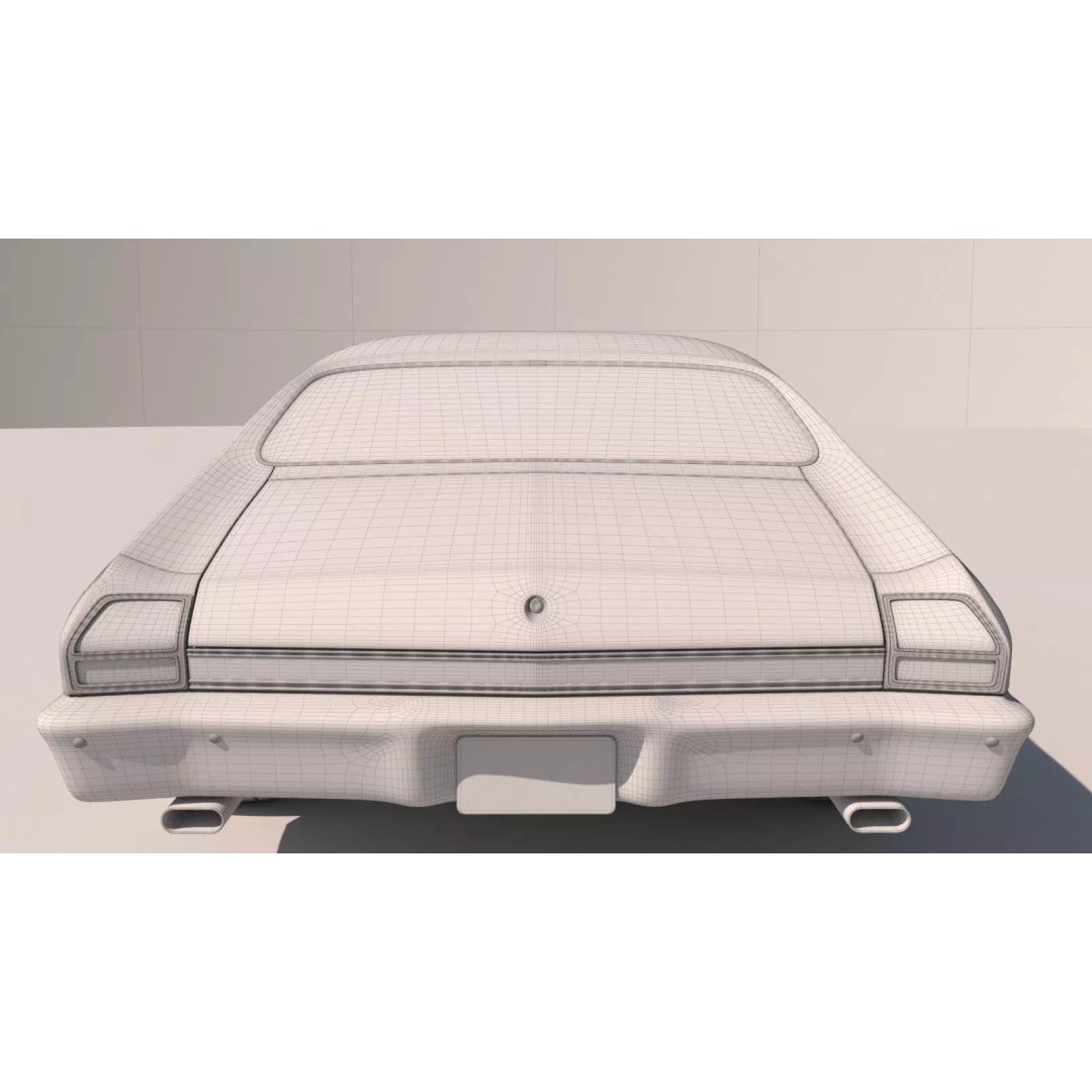 Chevrolet Chevelle SS 369 3D Model – High Poly Realistic Car, FBX/OBJ - View 26