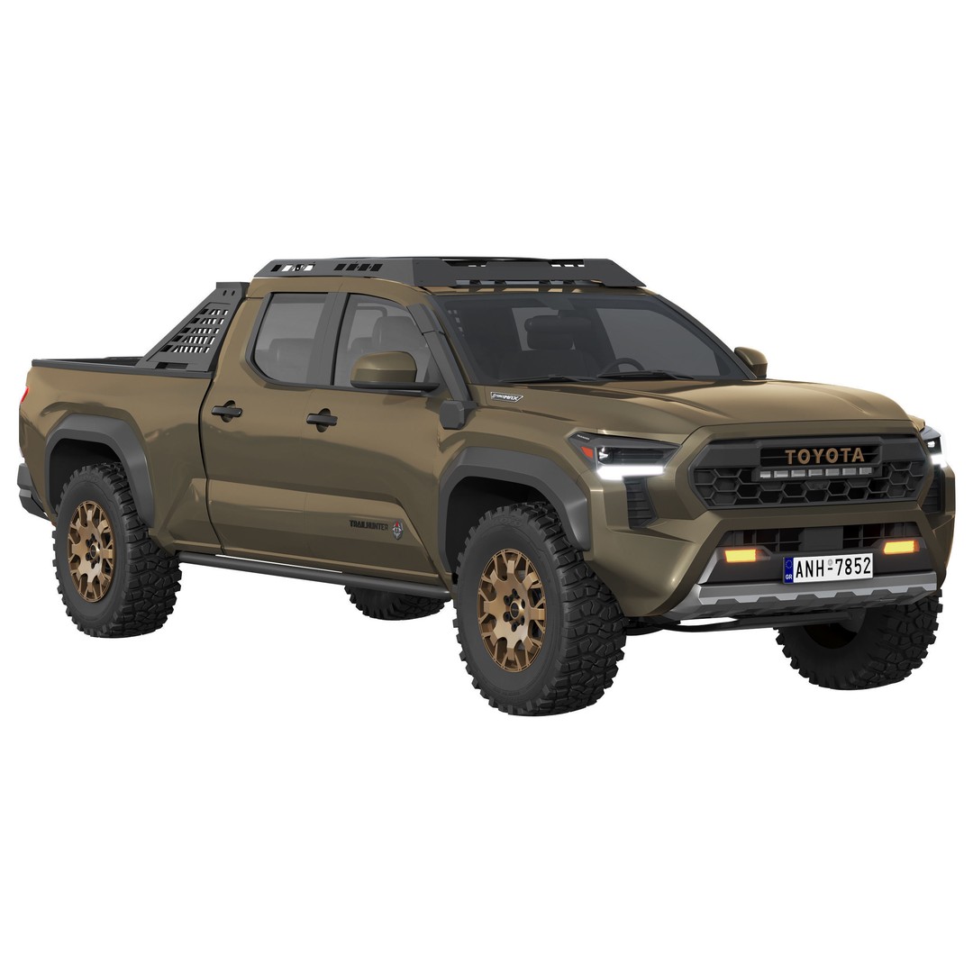Toyota Tacoma Trailhunter 2024 3D Model – High Poly SUV, FBX, PBR Textures - View 3