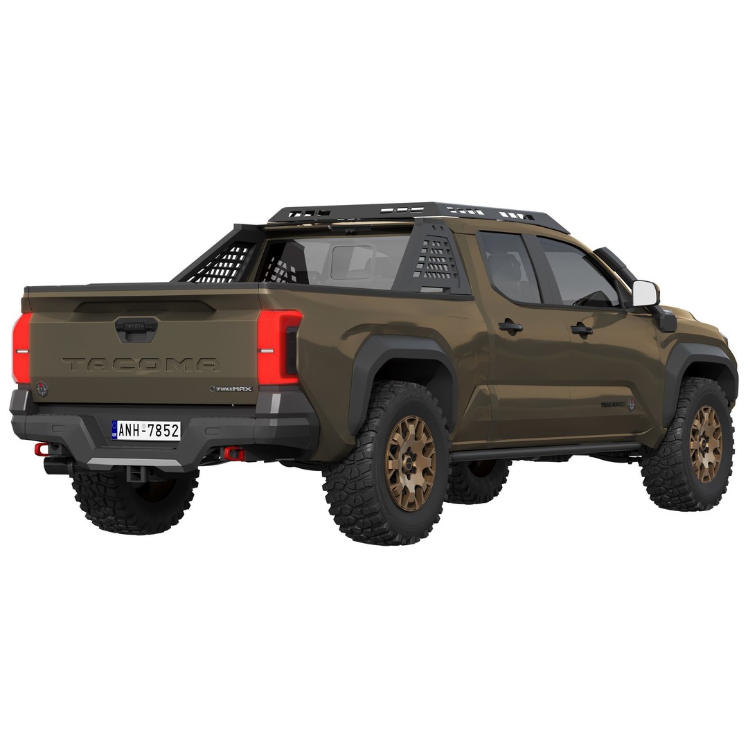 Toyota Tacoma Trailhunter 2024 3D Model – High Poly SUV, FBX, PBR Textures - View 5