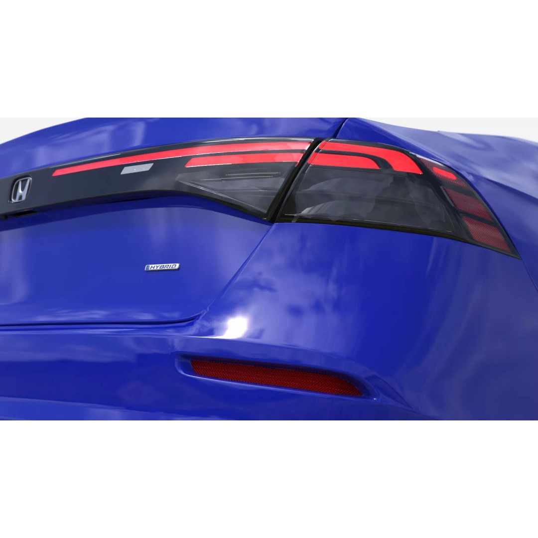 Blue Honda Accord 2025 3D Model – High Poly Sedan with PBR Textures - View 15