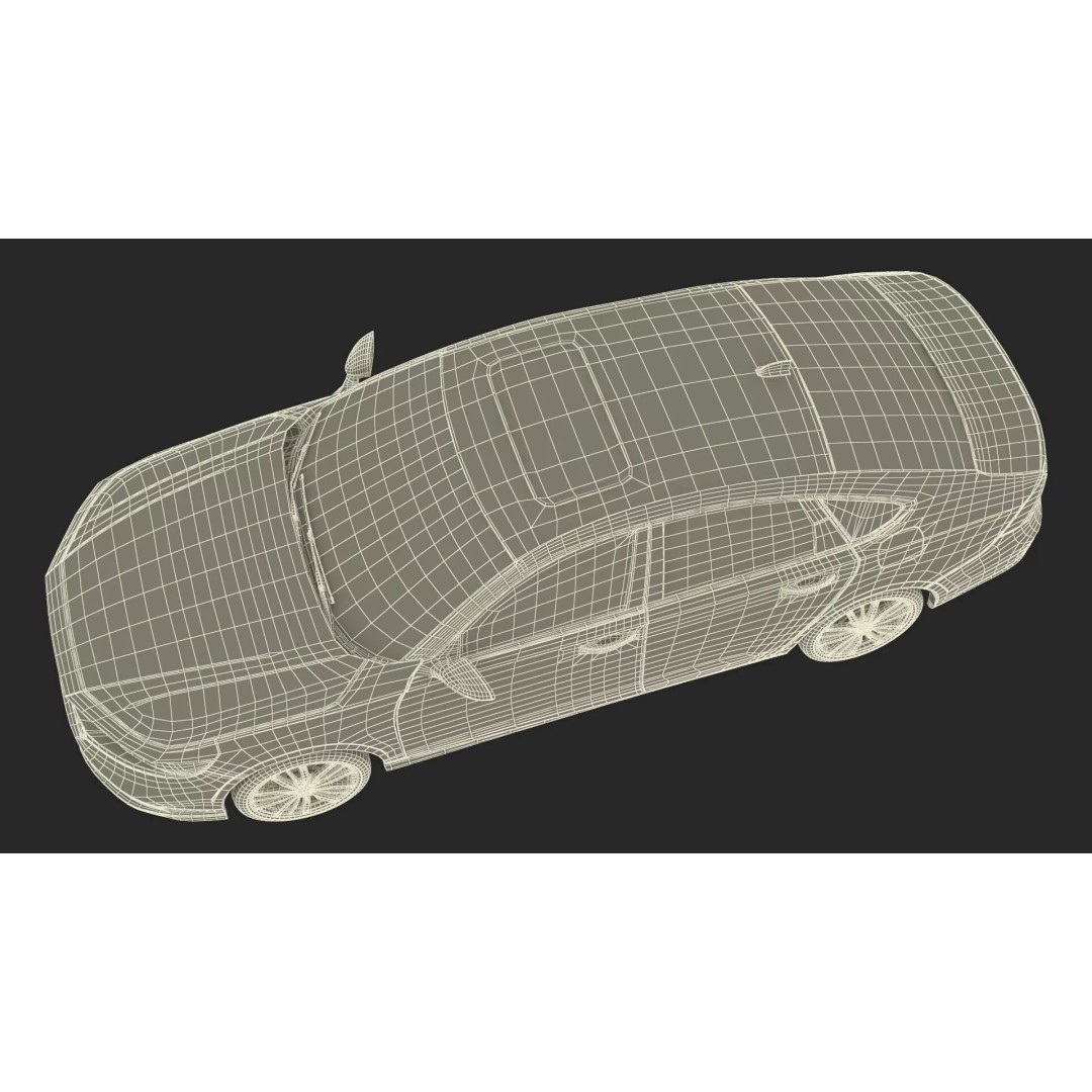 Blue Honda Accord 2025 3D Model – High Poly Sedan with PBR Textures - View 30