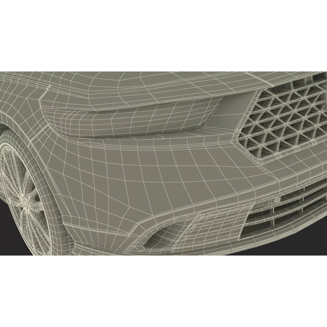 Blue Honda Accord 2025 3D Model – High Poly Sedan with PBR Textures - View 34