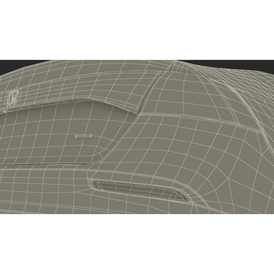 Blue Honda Accord 2025 3D Model – High Poly Sedan with PBR Textures - View 35