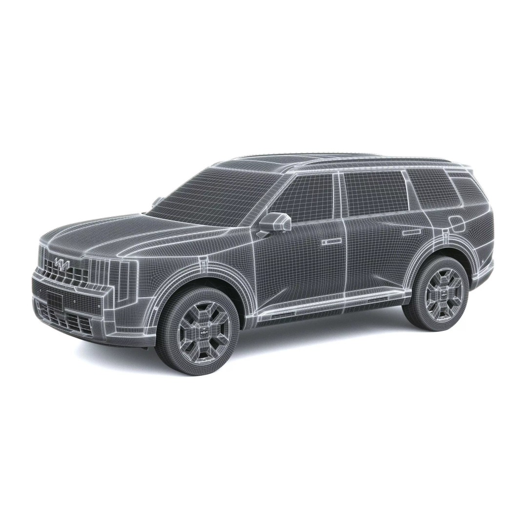 Kia Telluride 2027 3D Model – High Poly Game Asset, FBX, OBJ - View 29