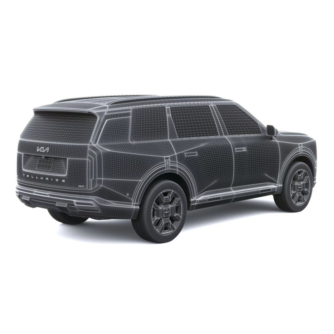 Kia Telluride 2027 3D Model – High Poly Game Asset, FBX, OBJ - View 30