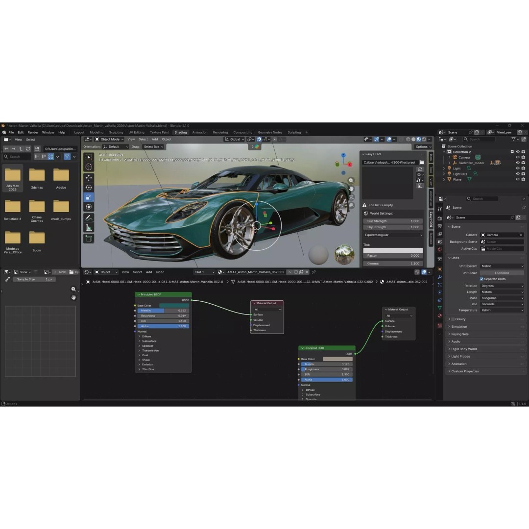 Aston Martin 2025 3D Model – High-Detail Luxury Coupe, Game Ready