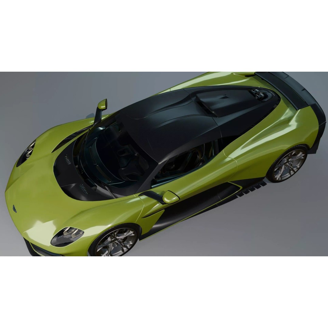 Aston Martin 2025 3D Model – High-Detail Luxury Coupe, Game Ready - View 6