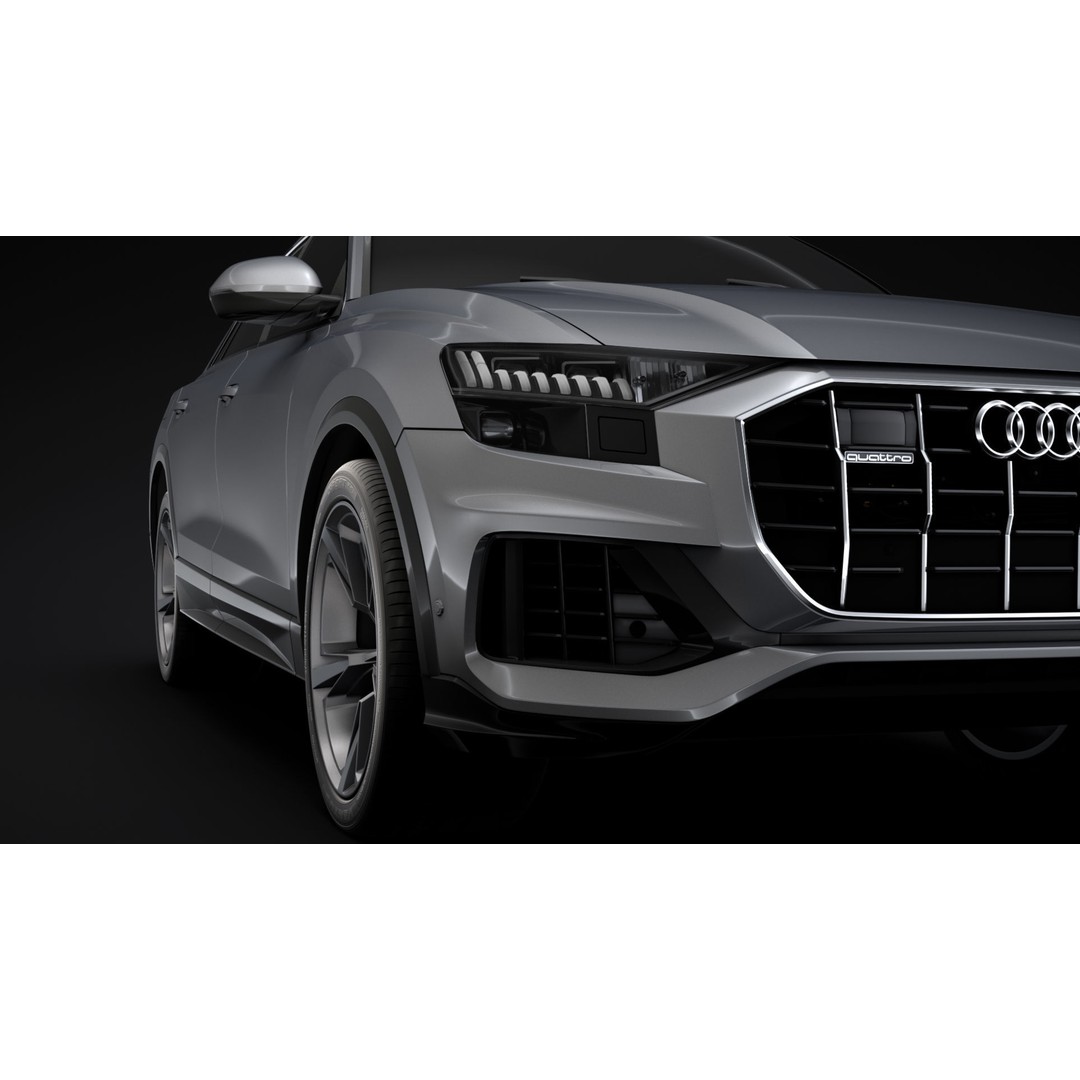 Audi Q8 50 TDI quattro 2020 3D Model – High Poly SUV, FBX, OBJ - View 12