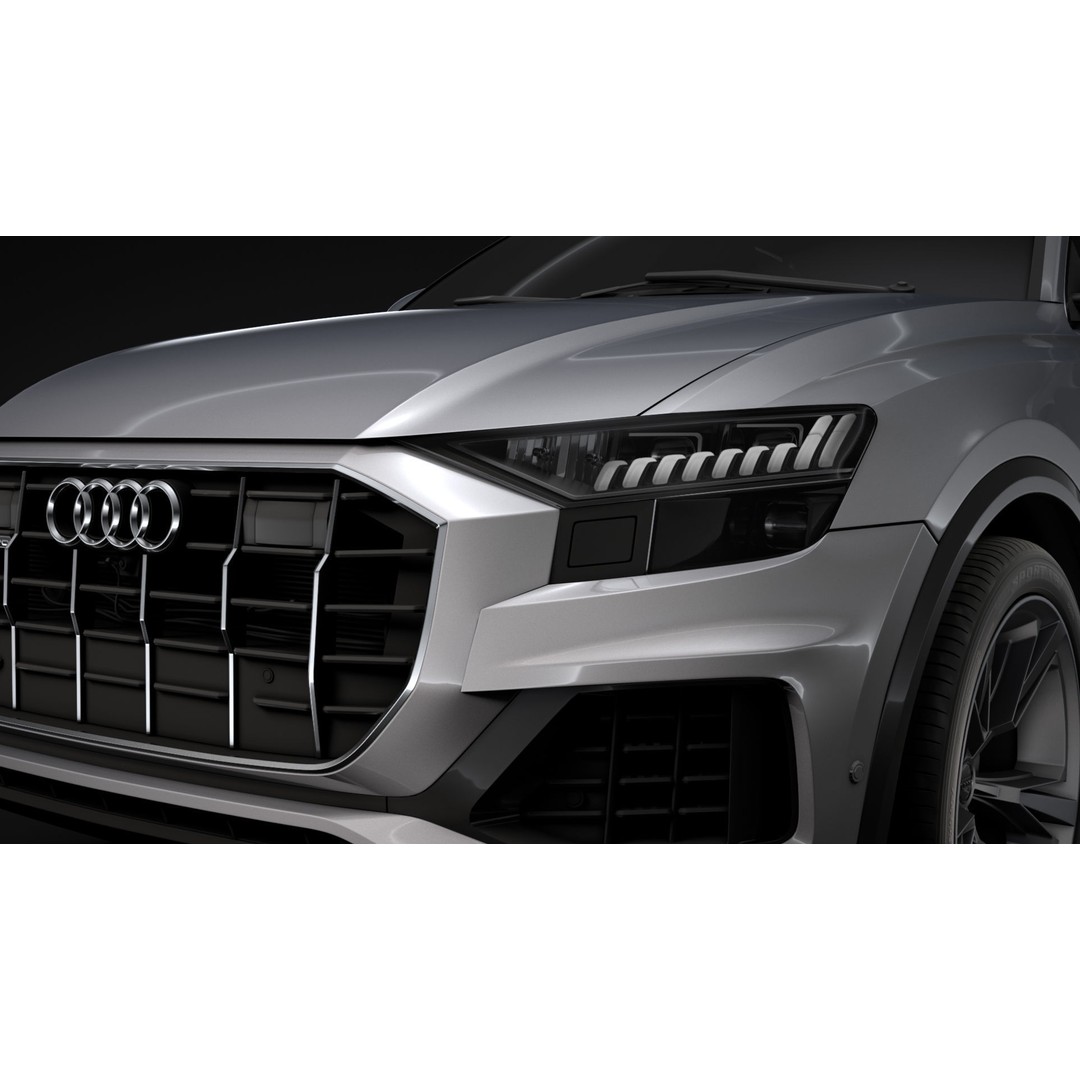 Audi Q8 50 TDI quattro 2020 3D Model – High Poly SUV, FBX, OBJ - View 14