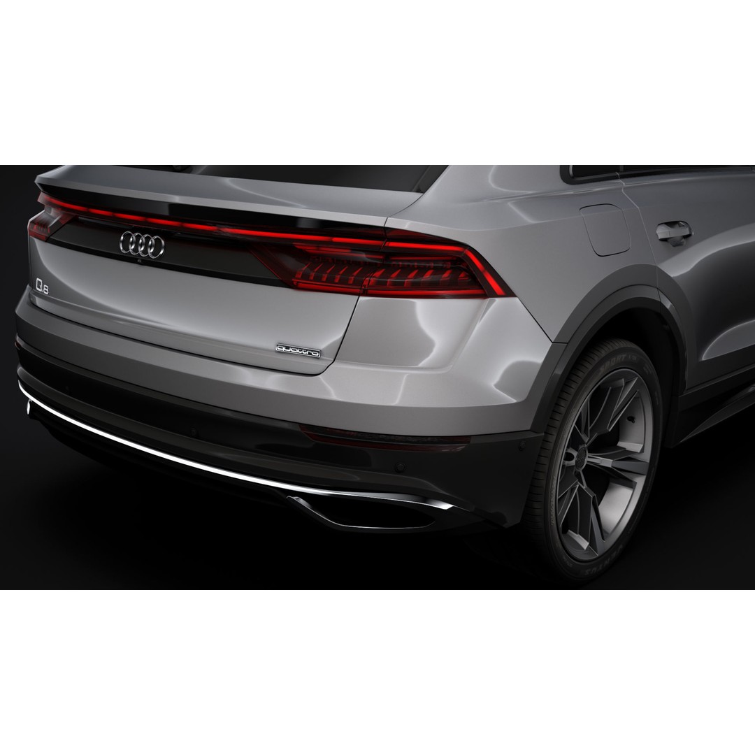 Audi Q8 50 TDI quattro 2020 3D Model – High Poly SUV, FBX, OBJ - View 15