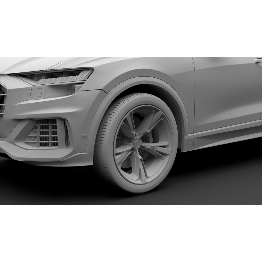 Audi Q8 50 TDI quattro 2020 3D Model – High Poly SUV, FBX, OBJ - View 18