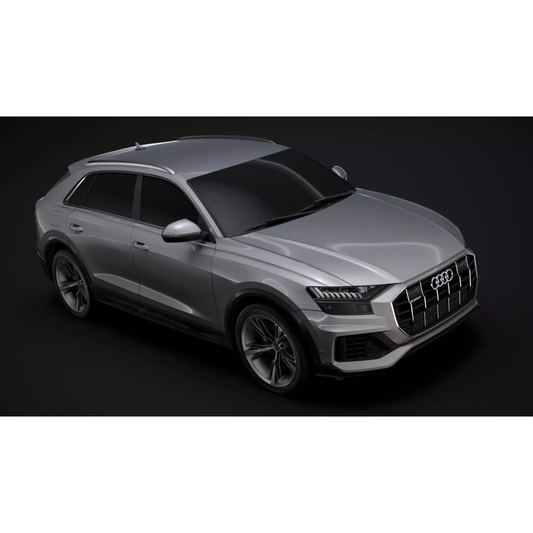 Audi Q8 50 TDI quattro 2020 3D Model – High Poly SUV, FBX, OBJ - View 2