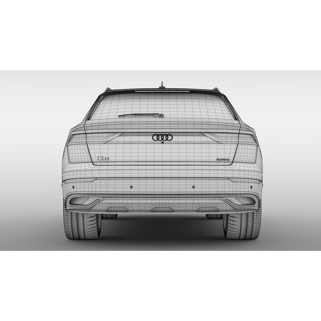 Audi Q8 50 TDI quattro 2020 3D Model – High Poly SUV, FBX, OBJ - View 21