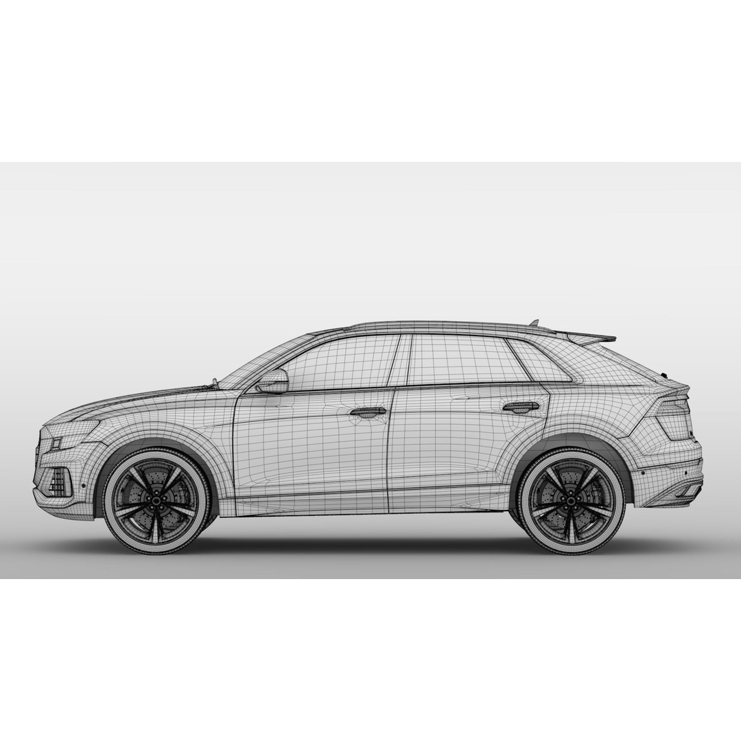 Audi Q8 50 TDI quattro 2020 3D Model – High Poly SUV, FBX, OBJ - View 23