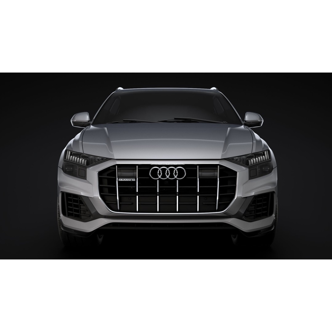 Audi Q8 50 TDI quattro 2020 3D Model – High Poly SUV, FBX, OBJ - View 3