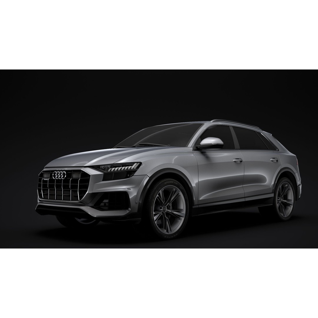 Audi Q8 50 TDI quattro 2020 3D Model – High Poly SUV, FBX, OBJ - View 4